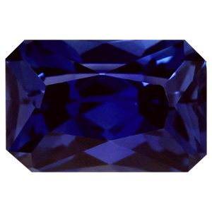 Szafir 6,22 ct, niebieski, szlif szmaragdowy