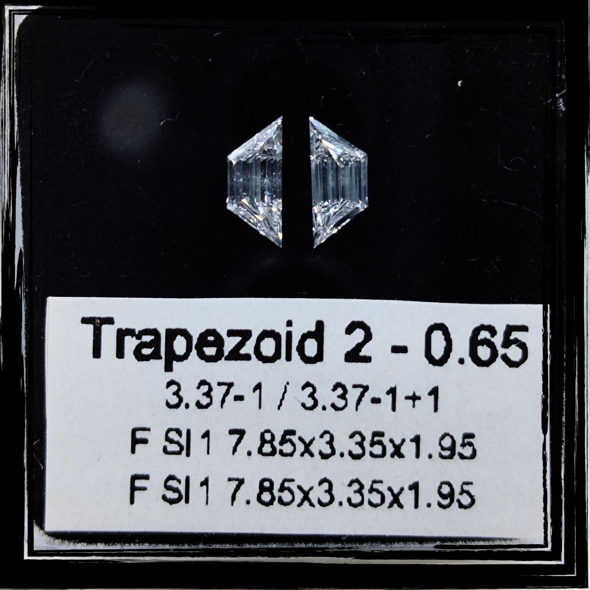 Prírodný diamant trapezoid,...
