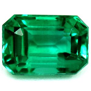 Szmaragd 1,08 ct, zielony, szlif szmaragdowy