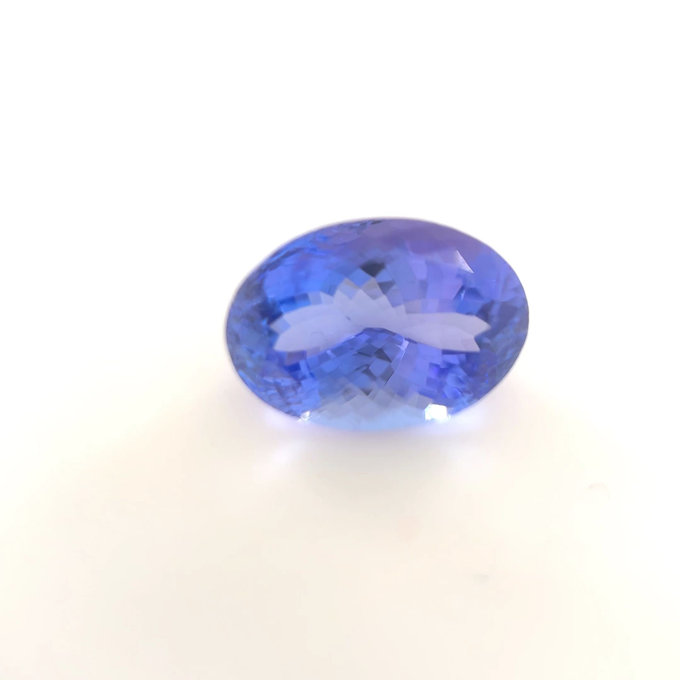 Tanzanit 3,32 ct, niebieski, szlif owalny