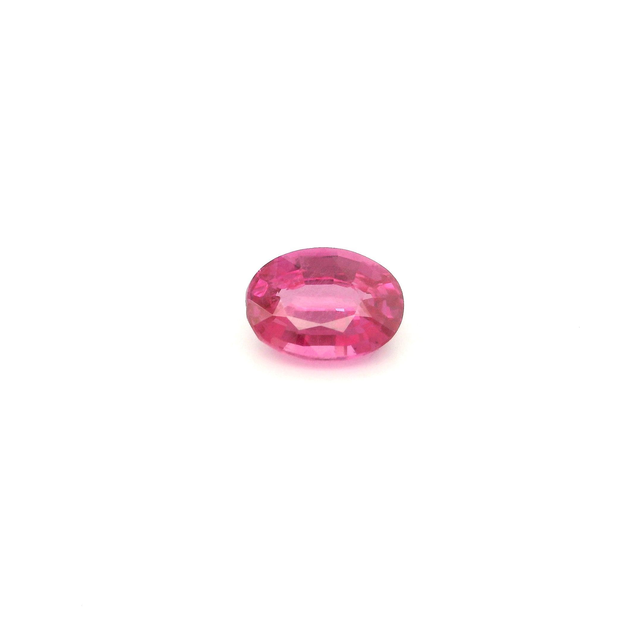 Szafir 1,10 ct, różowy, szlif owalny