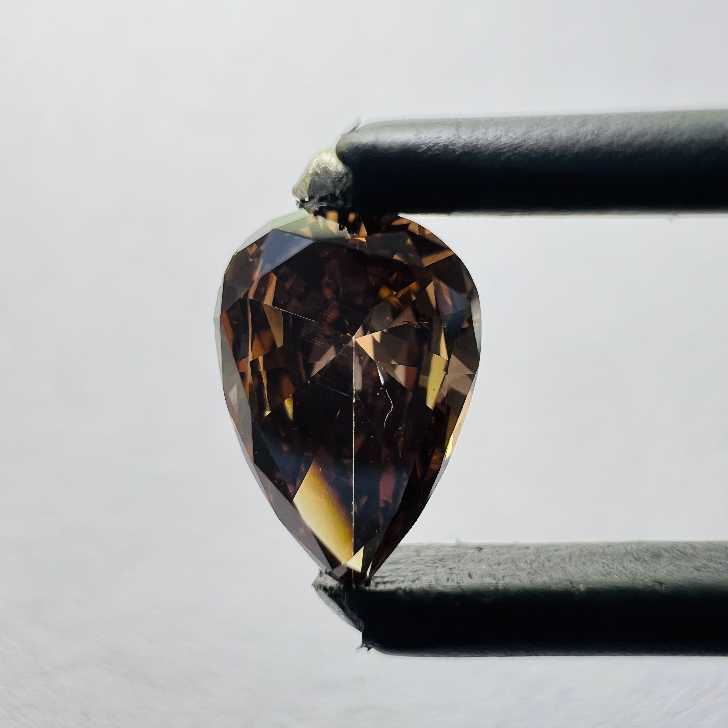 0.41 CT Brown PEAR