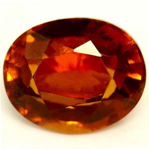 Granat 3,21 ct, pomarańczowy, szlif owalny
