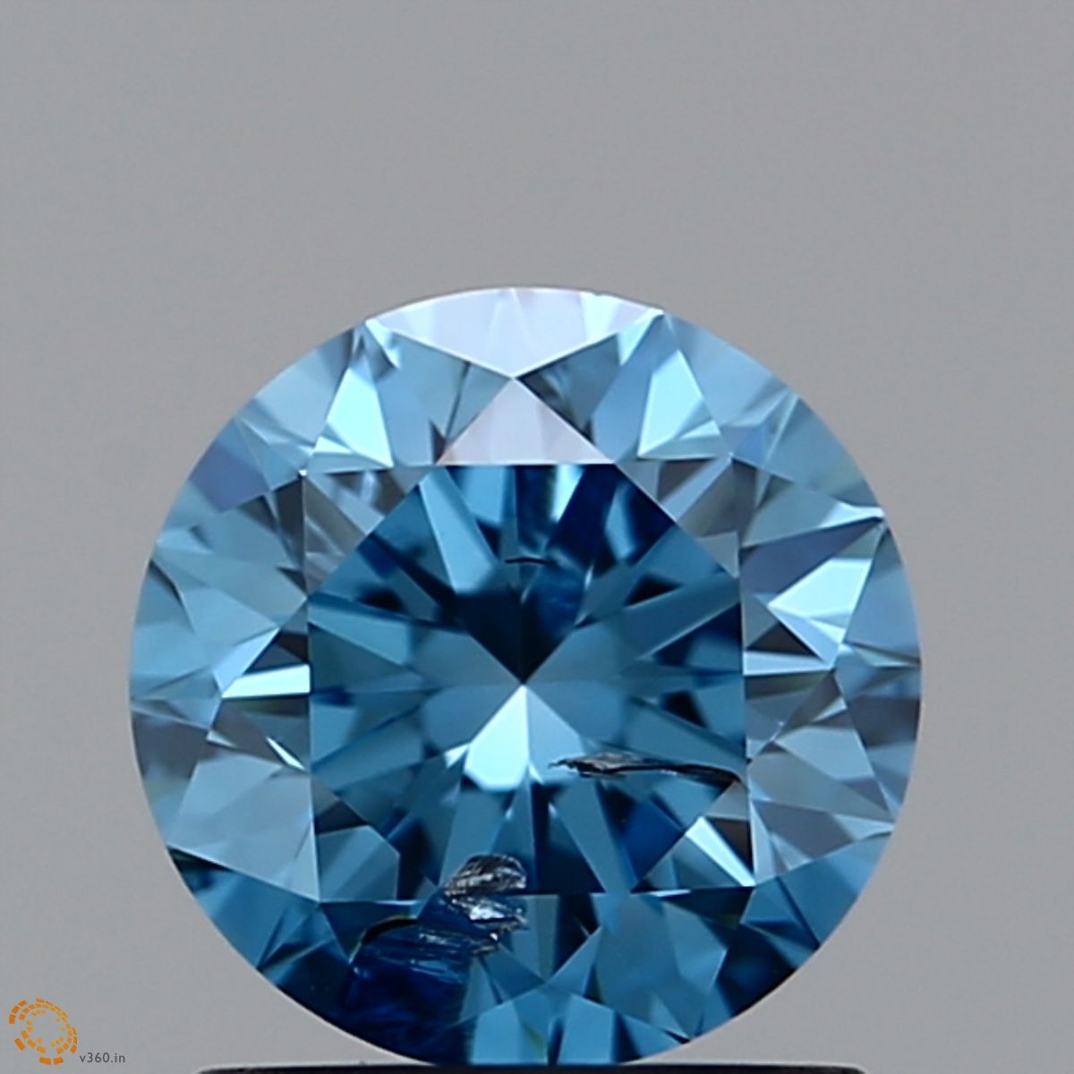1.04 CT Fancy Intense Greenish Blue ROUND