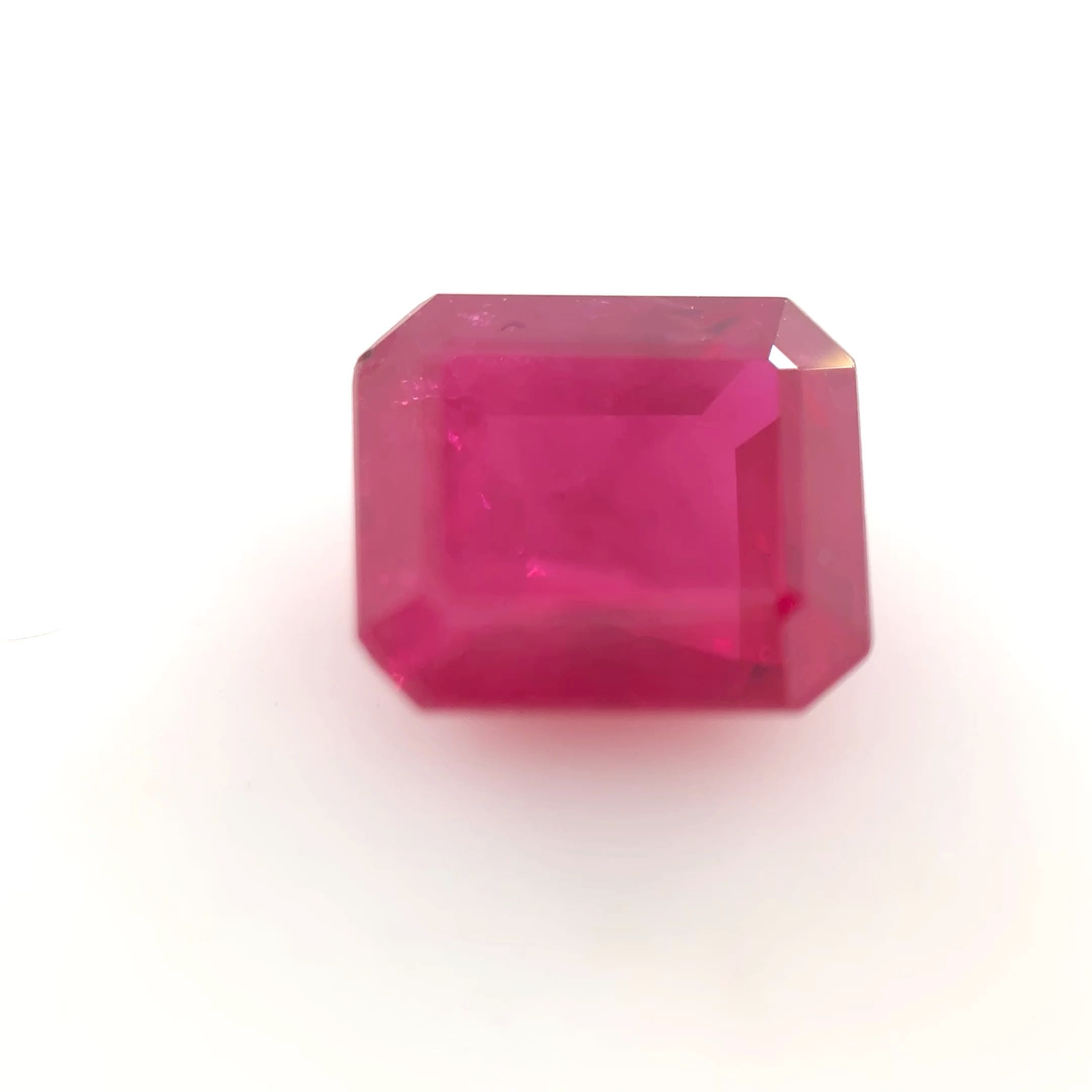 Rubin 1,16 ct, czerwony, szlif szmaragdowy