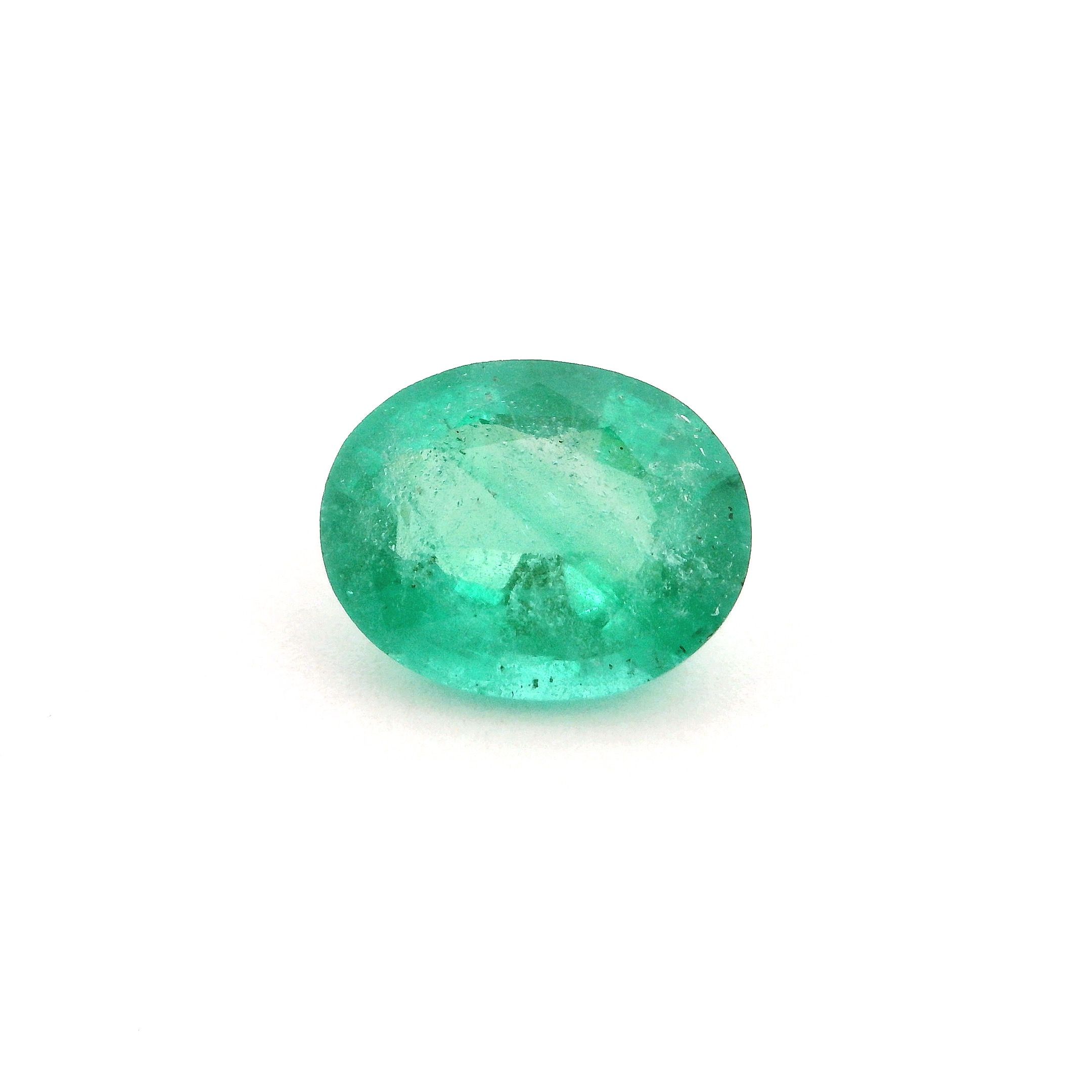 Szmaragd 2,49 ct, zielony, szlif owalny