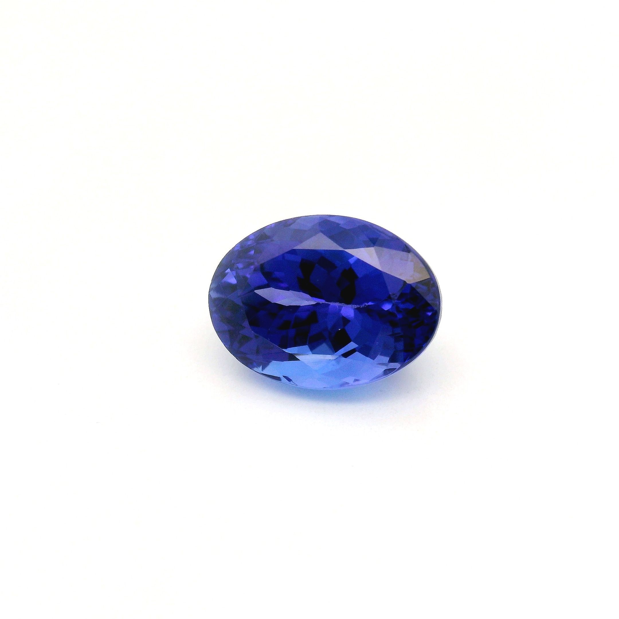 Tanzanit 6,67 ct, niebieski, szlif owalny