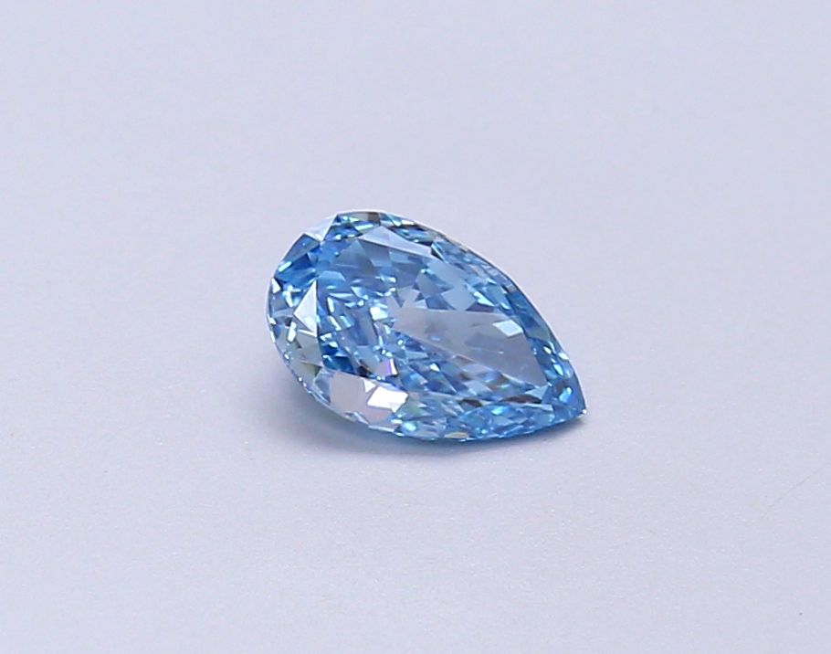 0.42 CT Fancy Vivid Blue PEAR
