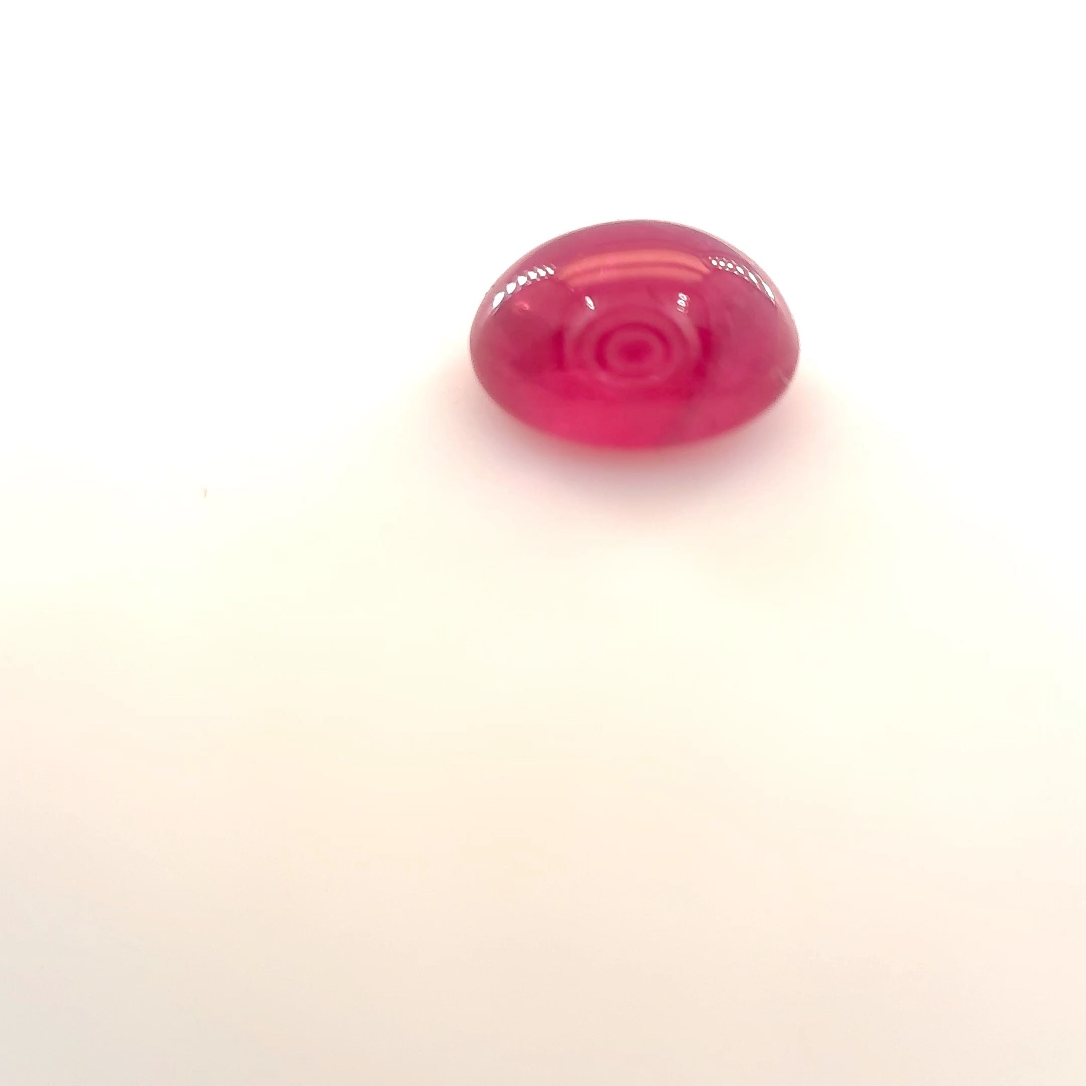 Rubin 1,16 ct, czerwony, kaboszon