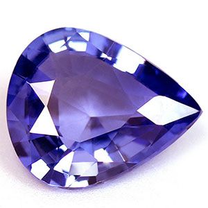 Szafir 1,50 ct, niebieski, szlif gruszka