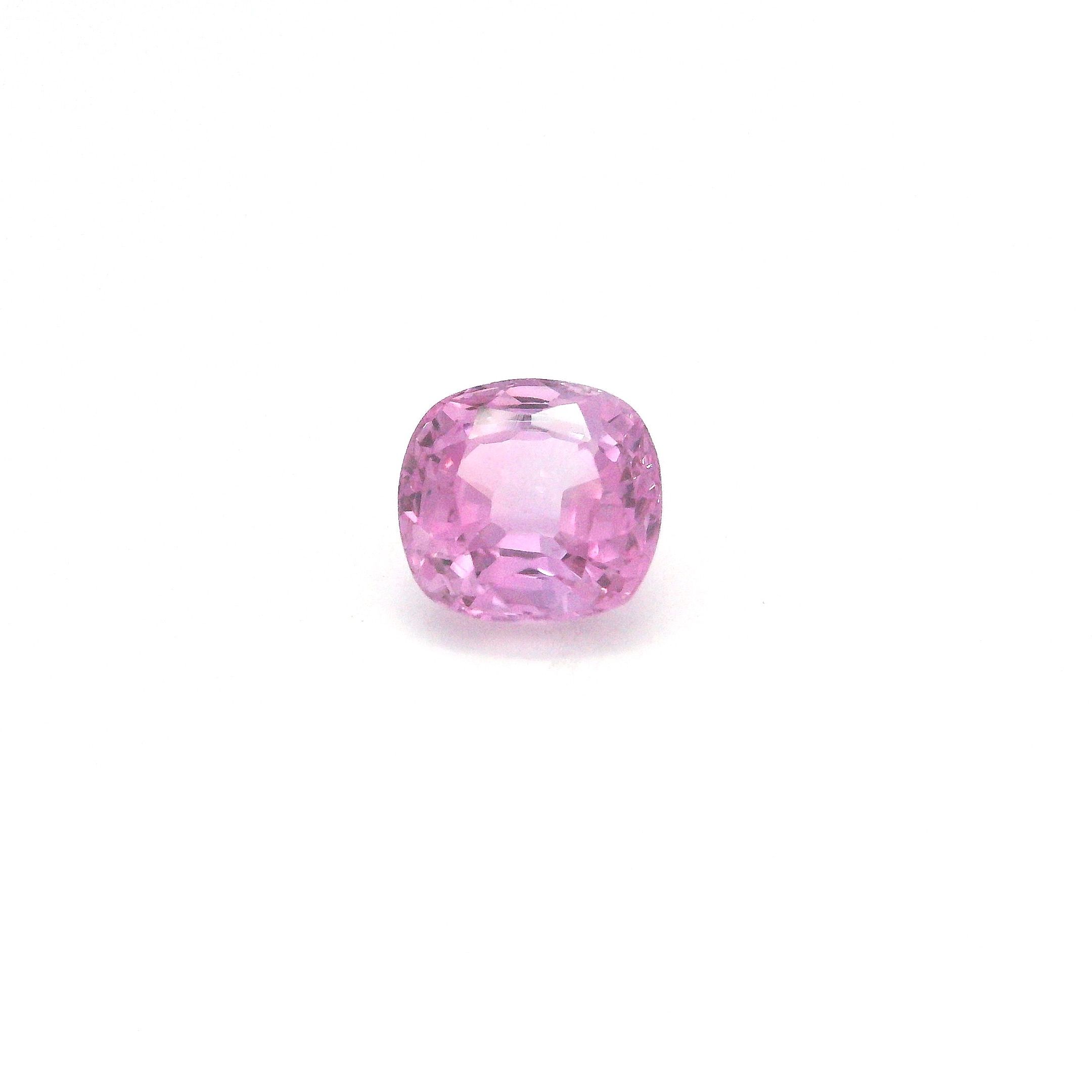 Szafir 1,48 ct, różowy, szlif cushion