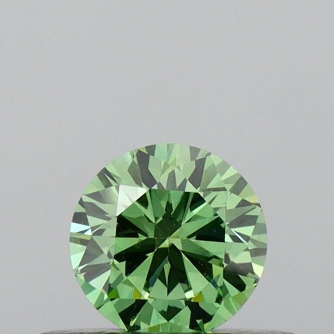 0.29 CT Fancy Vivid Green ROUND