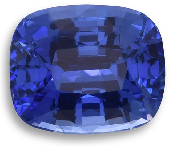 Szafir 4,08 ct, niebieski, szlif cushion