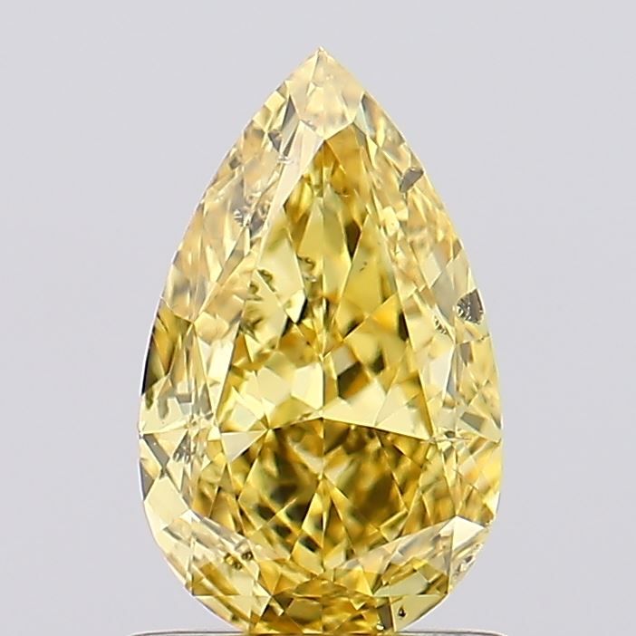 1.08 CT Fancy Vivid Yellow PEAR