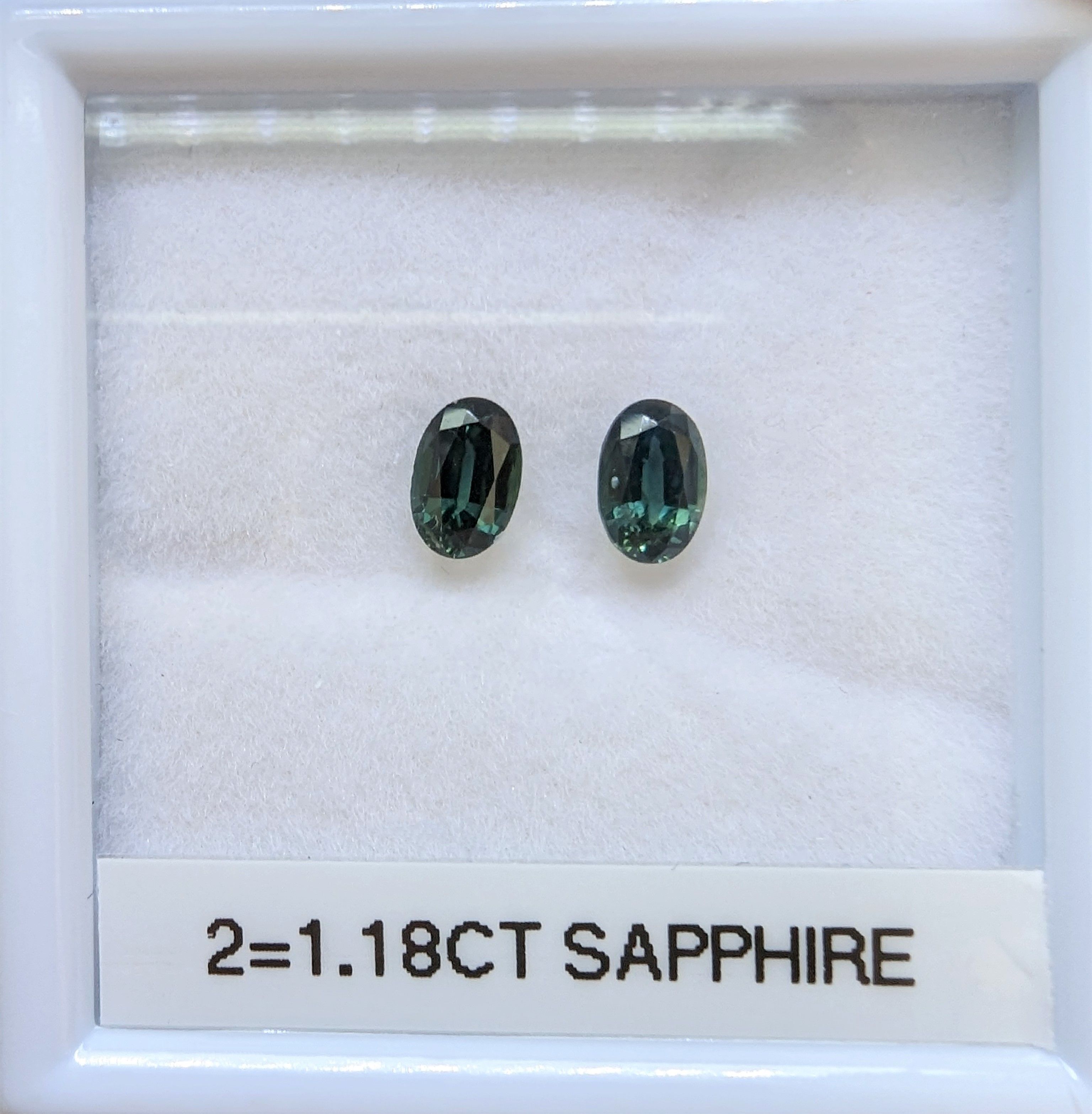 SAPPHIRE FACETED 1.18ct TEAL TEAL EC AUSTRALIA HEATED
