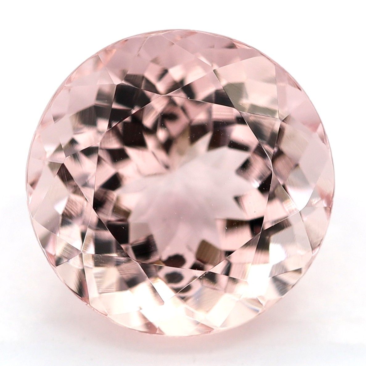 Morganit 3,83 ct, różowy, szlif okrągły