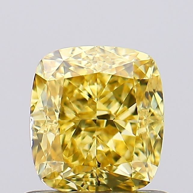 1.04 CT Fancy Vivid Yellow CUSHION MODIFIED