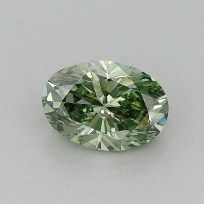 0.51 CT Fancy Vivid Green OVAL