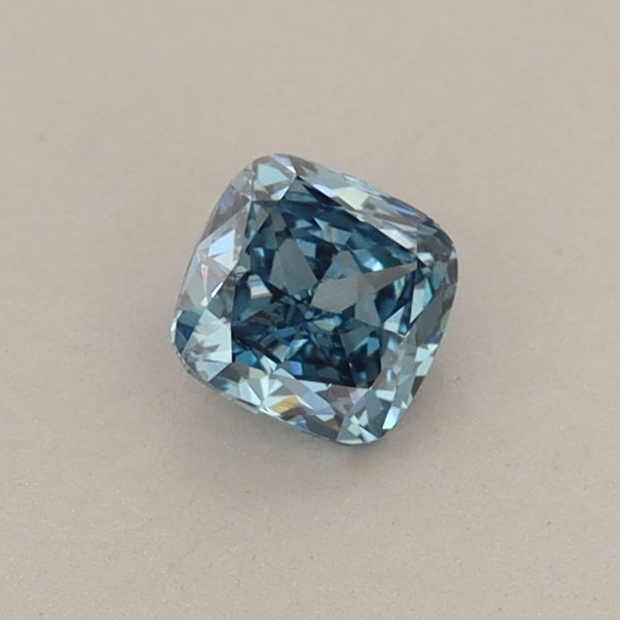 0.36 CT Fancy Vivid Blue CUSHION MODIFIED