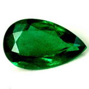 Szmaragd 1,07 ct, zielony, szlif gruszka