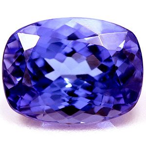 Tanzanit 1,89 ct, niebieski, szlif cushion