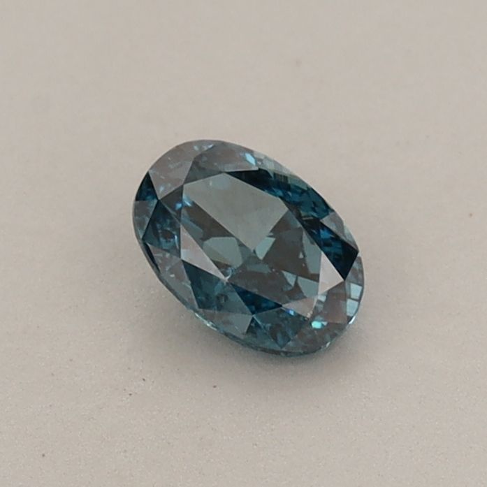 0.34 CT Fancy Vivid Blue OVAL