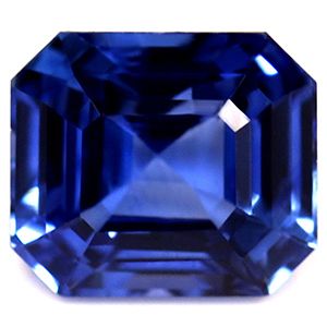 Szafir 1,51 ct, niebieski, szlif szmaragdowy