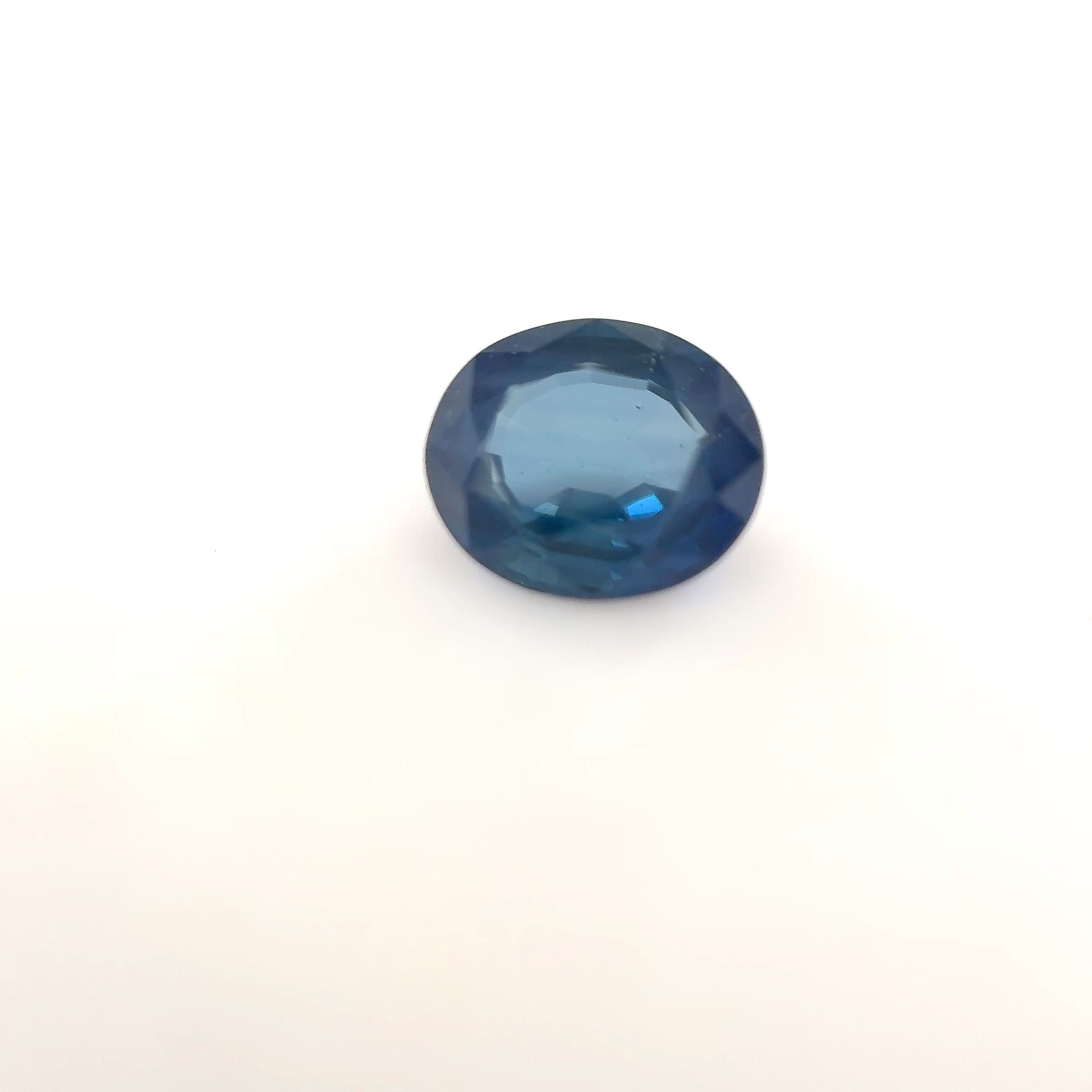 Szafir 1,06 ct, niebieski, szlif owalny