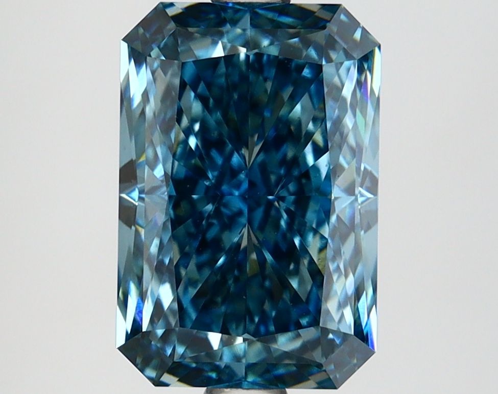 RADIANT 3.06ct Fancy Vivid Blue VS1 – EX EX NON