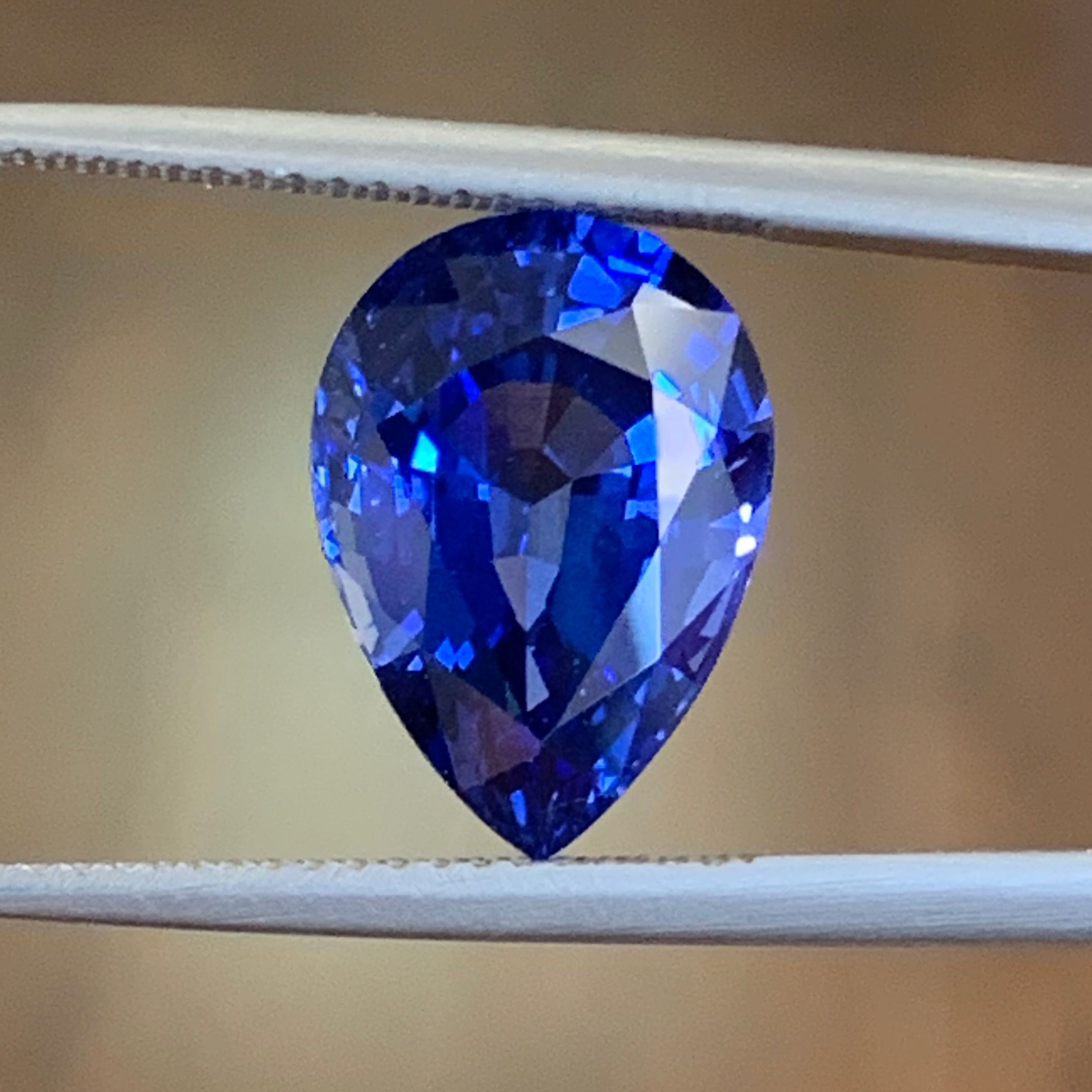 SAPPHIRE FACETED 6.19ct BLUE Blue EC SRILANKA HEATED
