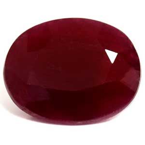 Rubin 4,18 ct, czerwony, szlif owalny