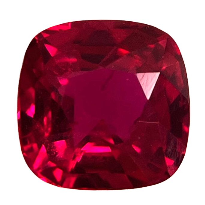 Rubin 2,02 ct, czerwony, szlif cushion
