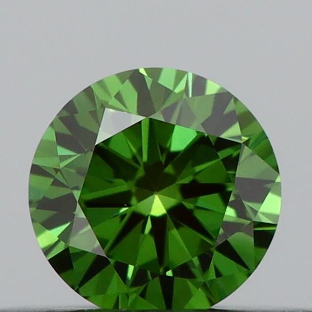 0.24 CT Fancy Vivid Green ROUND
