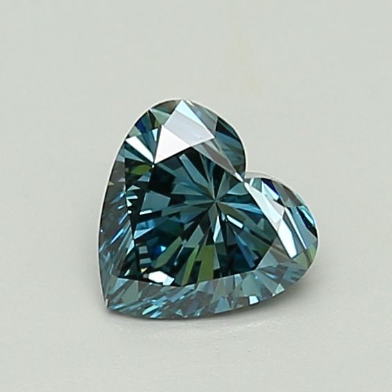 1.0 CT Fancy Vivid Blue HEART