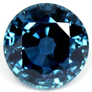 Szafir 1,83 ct, niebieski, szlif okrągły