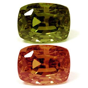 Aleksandryt 2,81 ct, zielony, szlif cushion