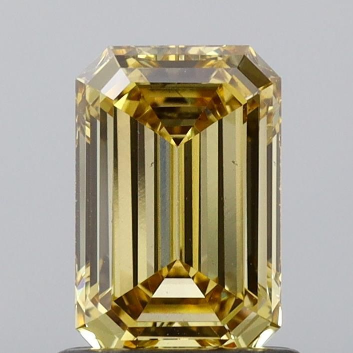 1.01 CT Fancy Vivid Yellow EMERALD