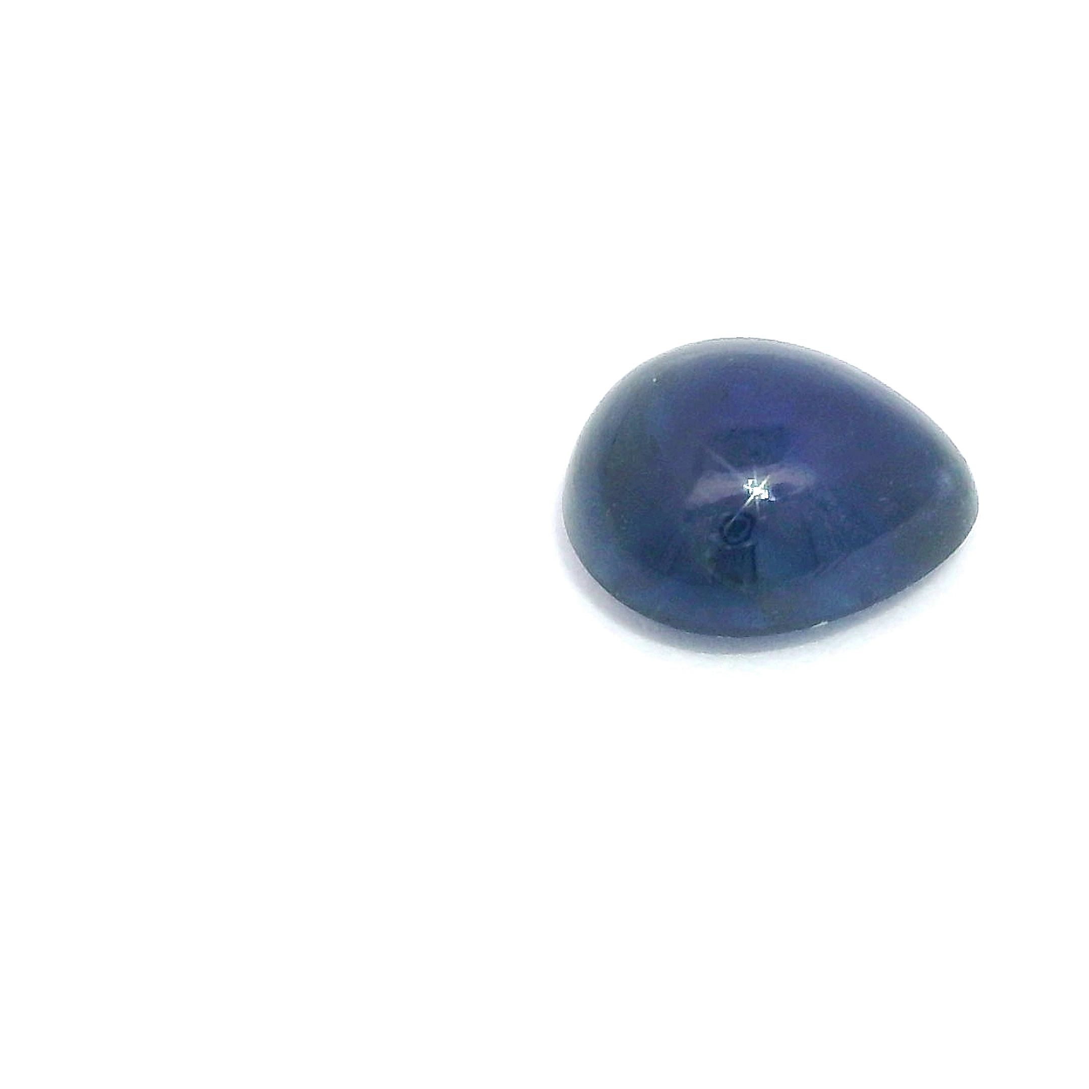 Szafir 1,82 ct, niebieski, kaboszon