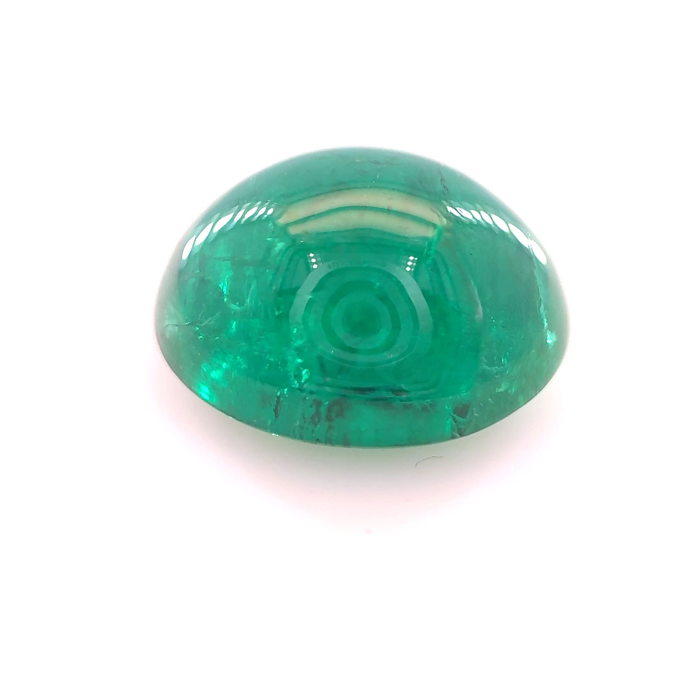 Szmaragd 5,09 ct, zielony, kaboszon
