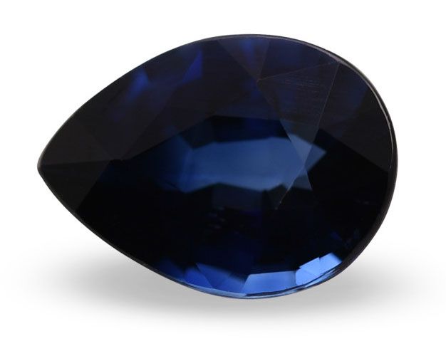 Szafir 1,22 ct, niebieski, szlif gruszka