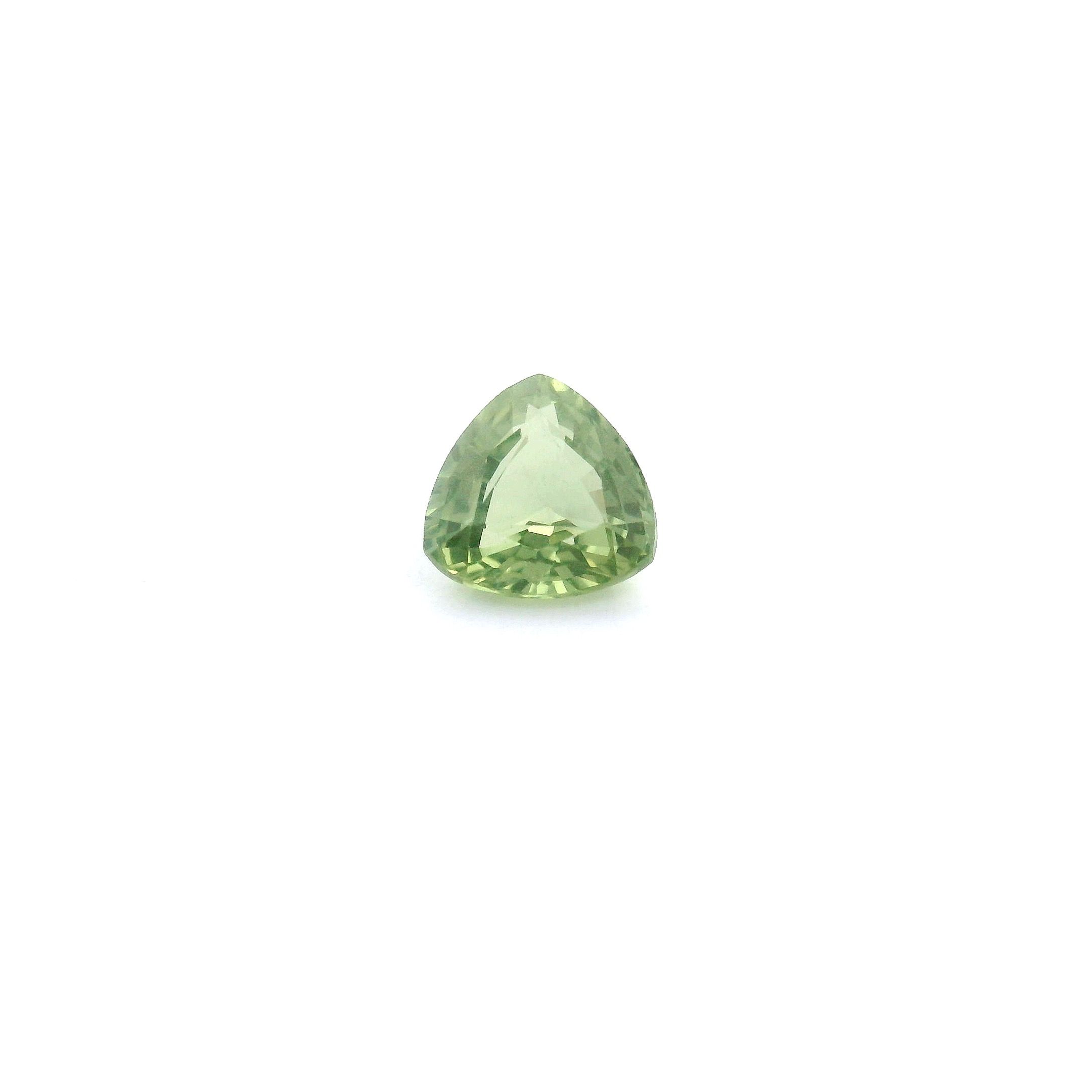 SAPPHIRE FACETED 0.68ct GREEN Intense SI MADAGASCAR HEATED