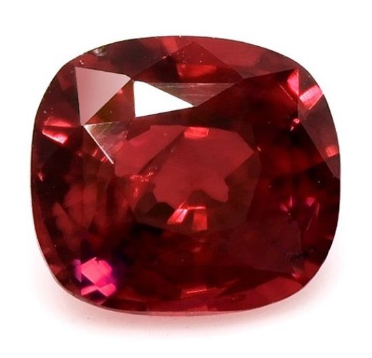 Rubin 1,19 ct, czerwony, szlif cushion