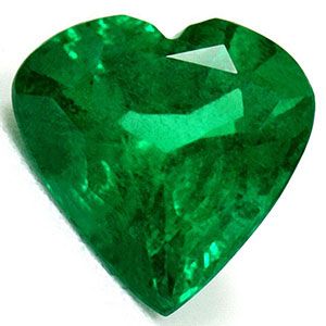 Szmaragd 1,36 ct, zielony, szlif serce