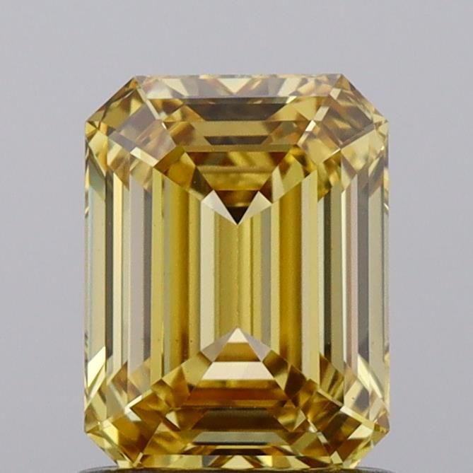 1.0 CT Fancy Vivid Yellow EMERALD