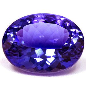 Tanzanit 7,42 ct, niebieski, szlif owalny