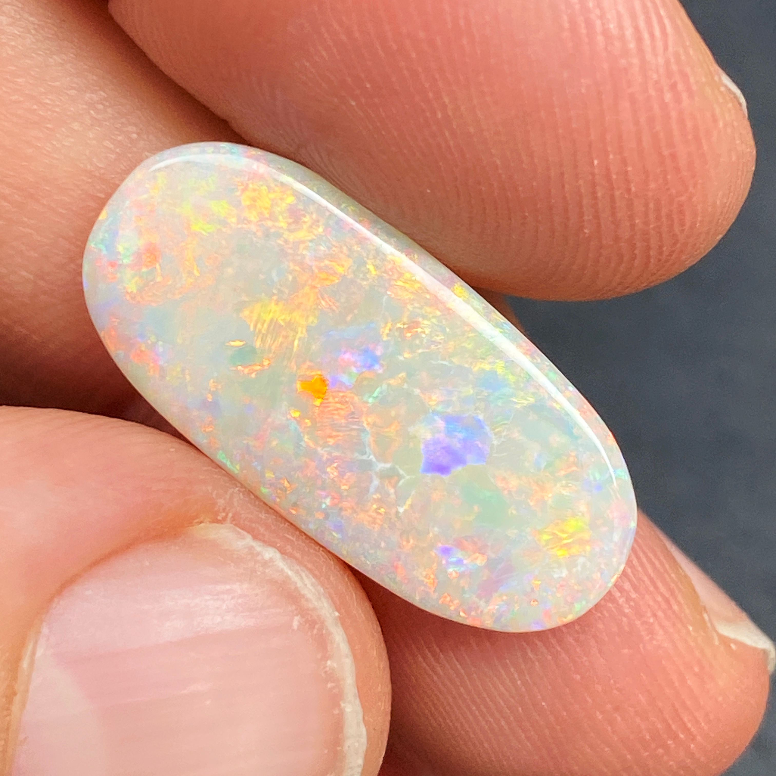 OPAL FACETED 5.72ct WHITE White EC AUSTRALIA NONE