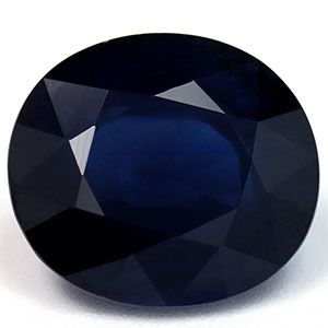 Szafir 7,33 ct, niebieski, szlif owalny