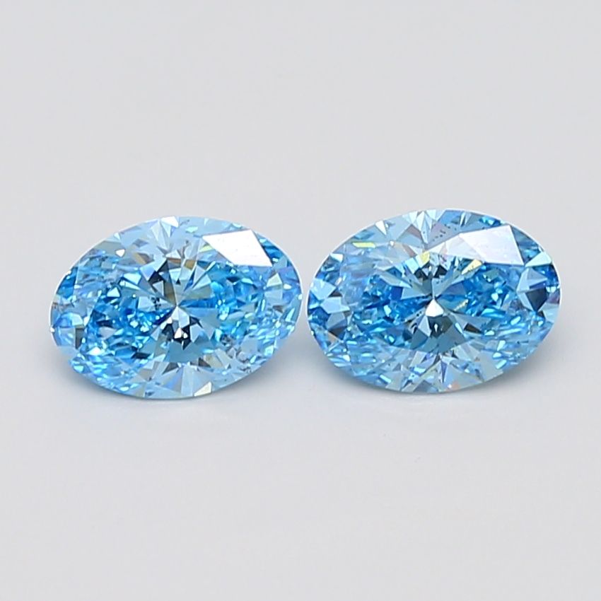 1.06 CT Fancy Vivid Blue OVAL