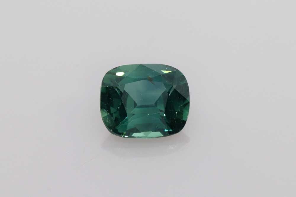 Szafir 1,01 ct, morski, szlif cushion