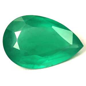 Szmaragd 1,70 ct, zielony, szlif gruszka